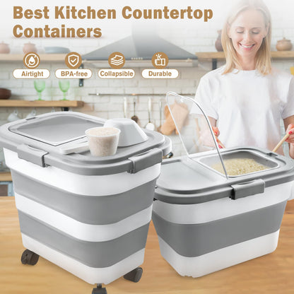 Collapsible Airtight Food Storage Container