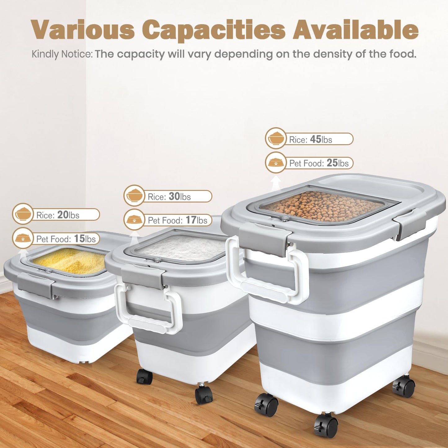 Collapsible Airtight Food Storage Container