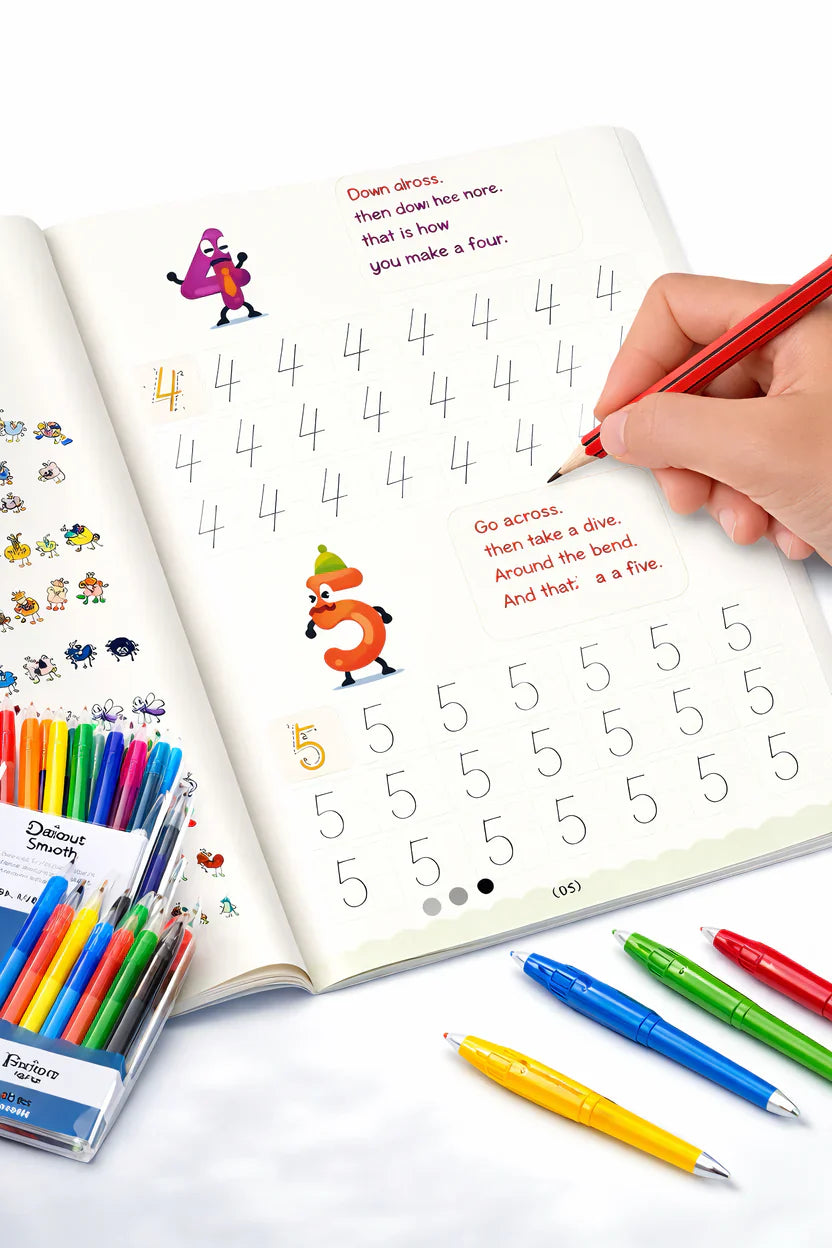 Magic Practice Copybook (4 Book + 10 Refill) (A-127)