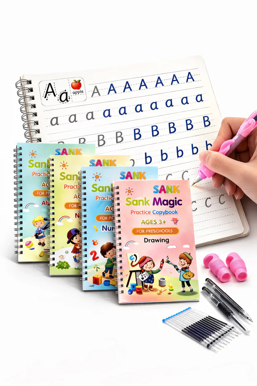 Magic Practice Copybook (4 Book + 10 Refill) (A-127)