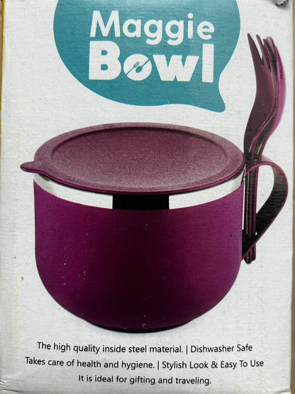 Maggie Bowl with Lid, Spoon & Fork