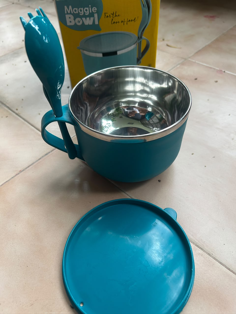 Maggie Bowl with Lid, Spoon & Fork