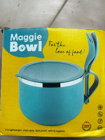 Maggie Bowl with Lid, Spoon & Fork