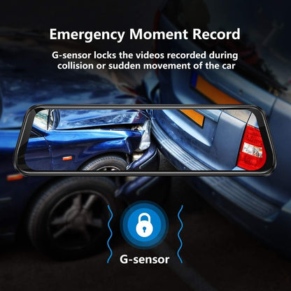 G-sensor emergency recording lock on collision