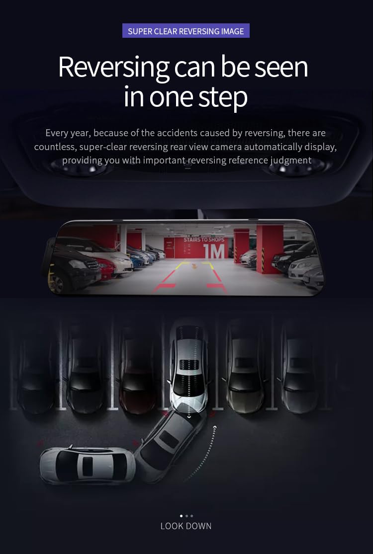Reverse parking camera view