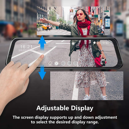 Touch screen adjustable display