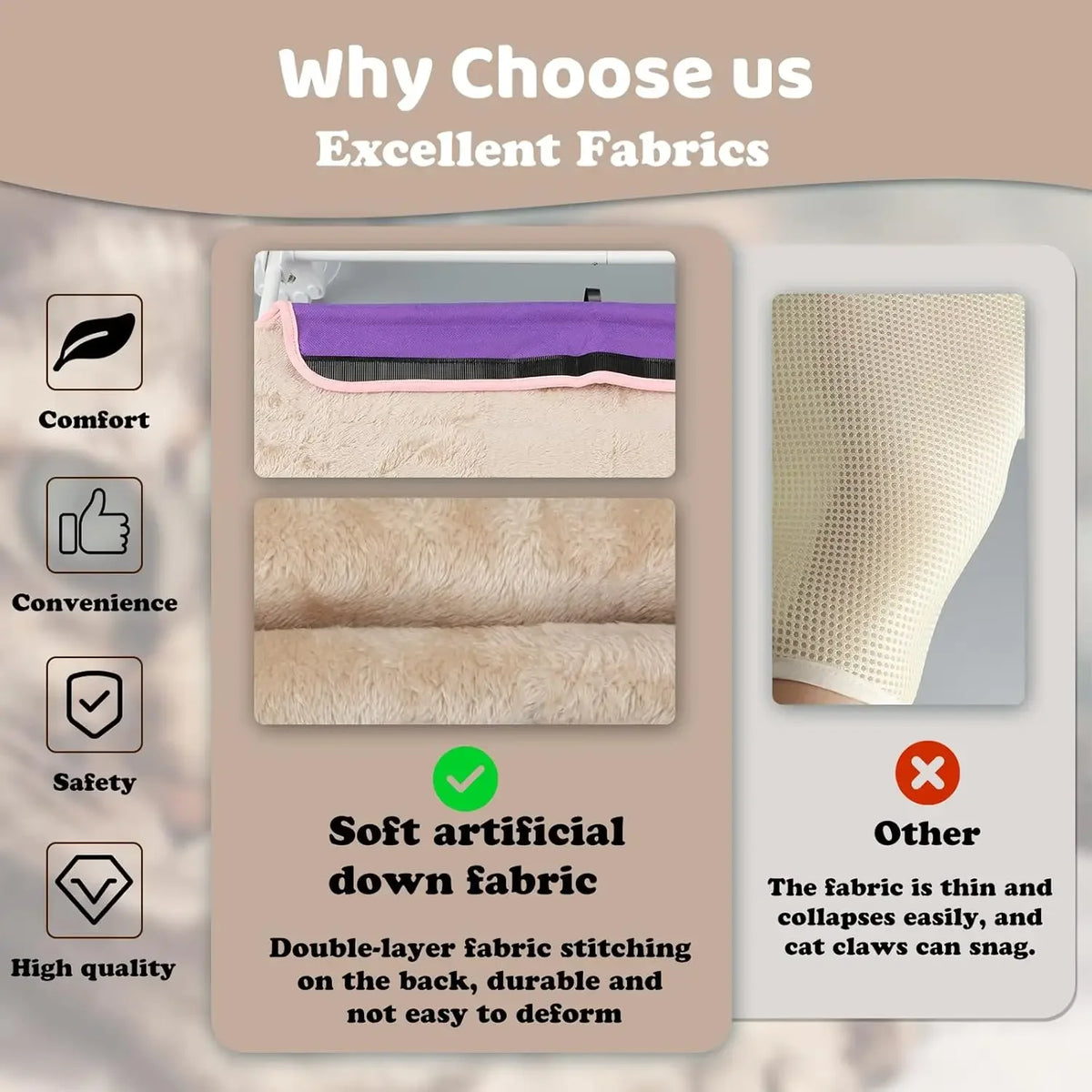 Soft plush fabric that does not deform