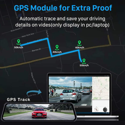 GPS module for route and speed tracking